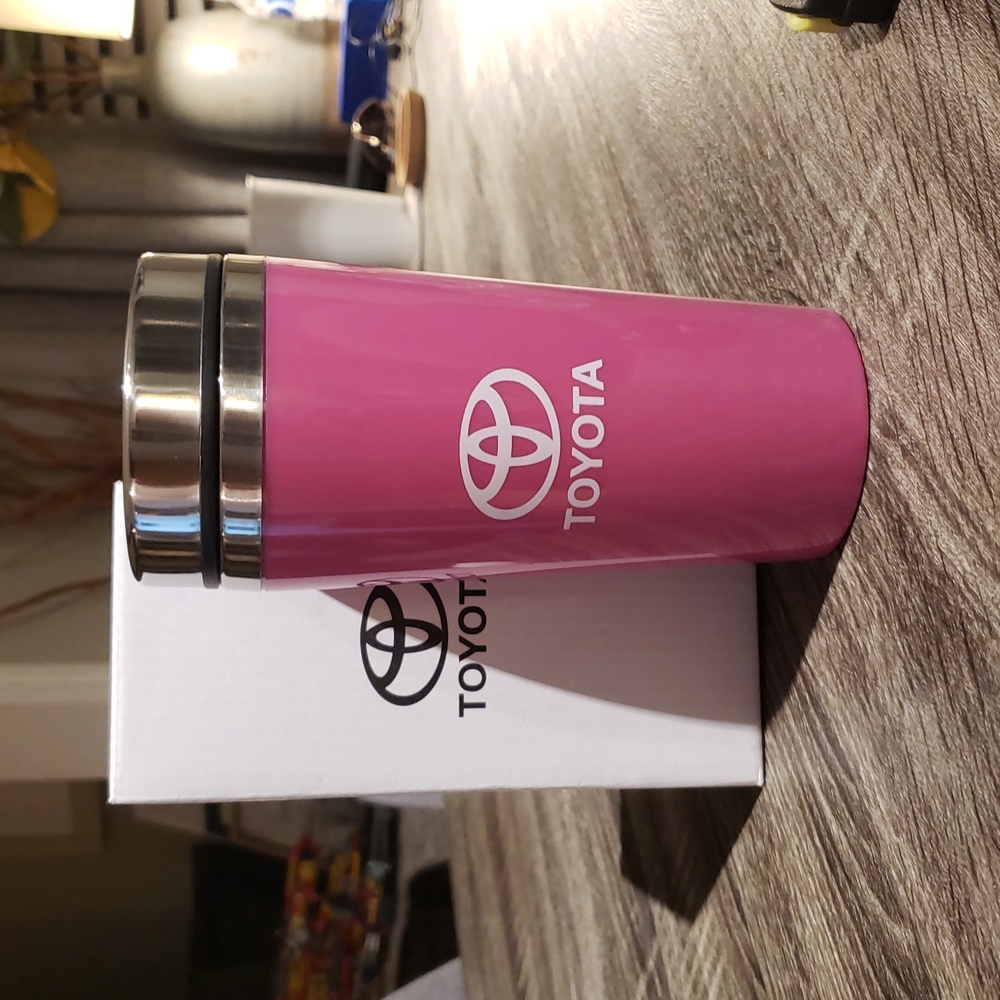 Toyota Coffee Travel Mug Tumbler in Pink